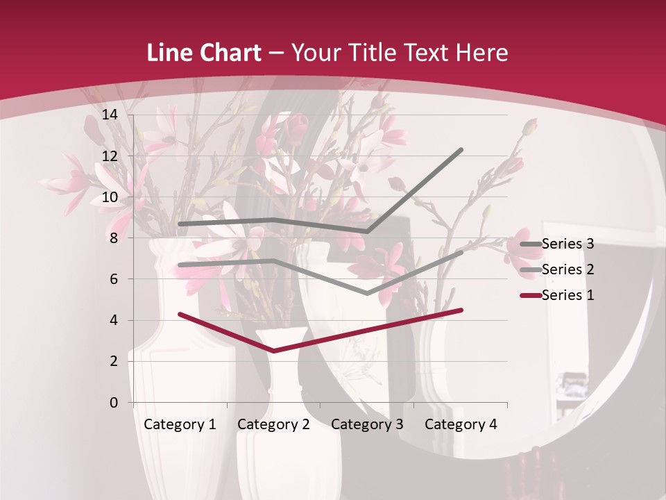 A Table With Vases And A Mirror On It PowerPoint Template