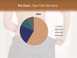 A Woman In Jeans With Her Back To The Camera PowerPoint Template