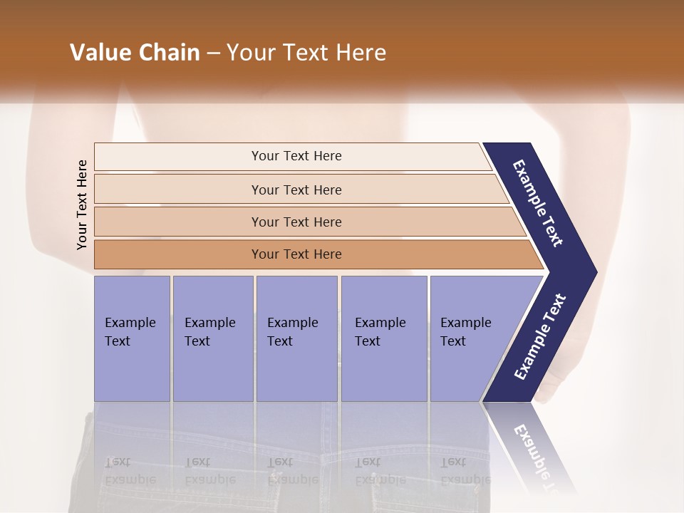 A Woman In Jeans With Her Back To The Camera PowerPoint Template