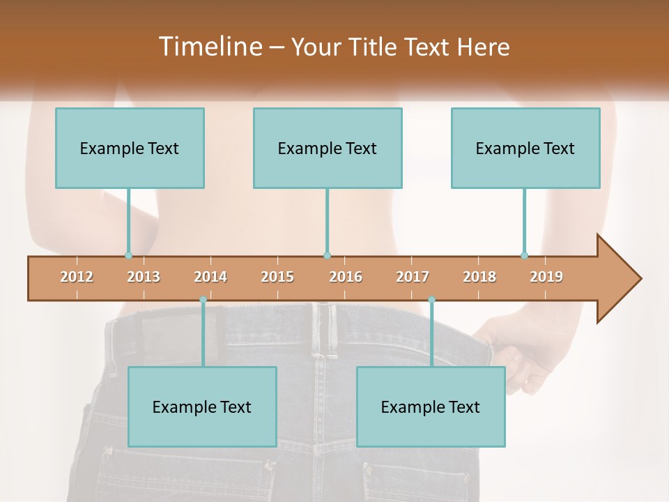 A Woman In Jeans With Her Back To The Camera PowerPoint Template