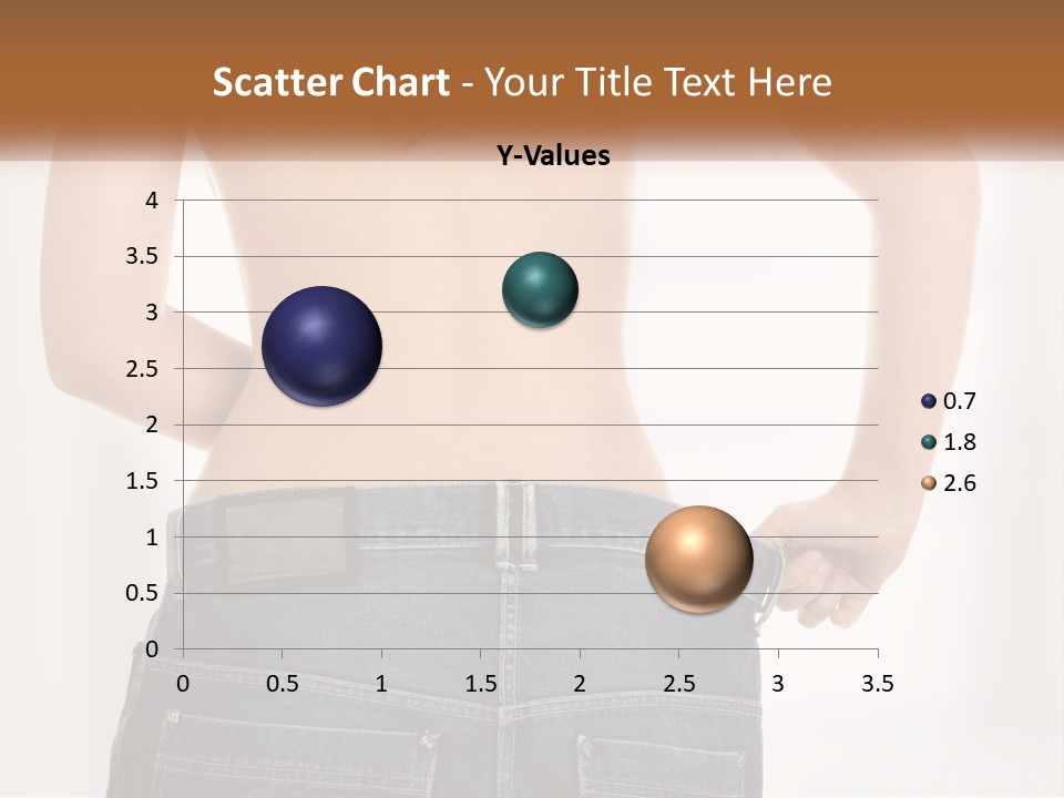 A Woman In Jeans With Her Back To The Camera PowerPoint Template