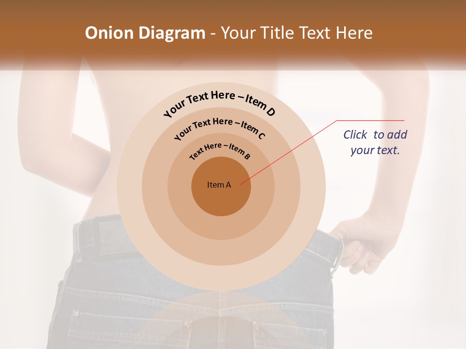 A Woman In Jeans With Her Back To The Camera PowerPoint Template