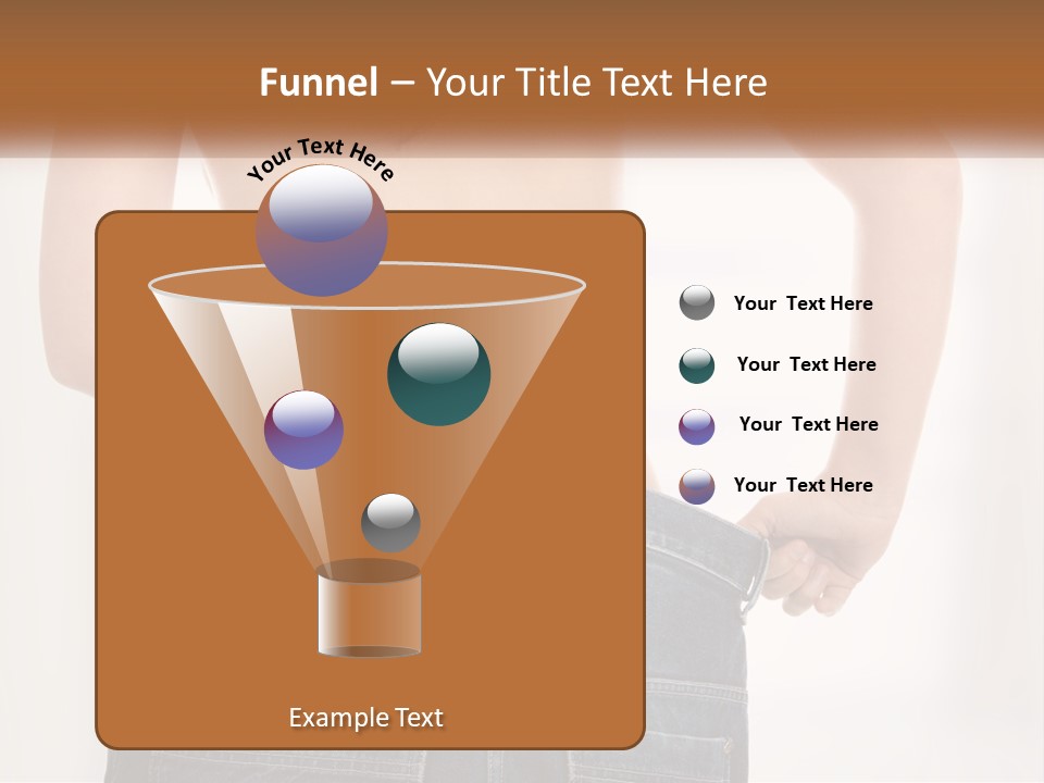 A Woman In Jeans With Her Back To The Camera PowerPoint Template