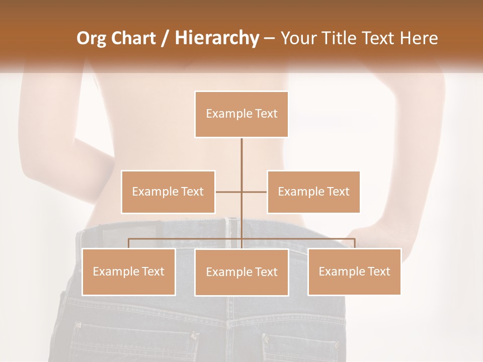 A Woman In Jeans With Her Back To The Camera PowerPoint Template