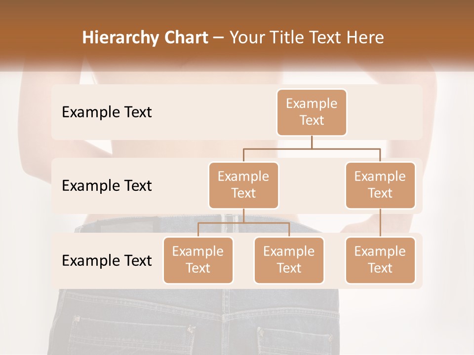 A Woman In Jeans With Her Back To The Camera PowerPoint Template