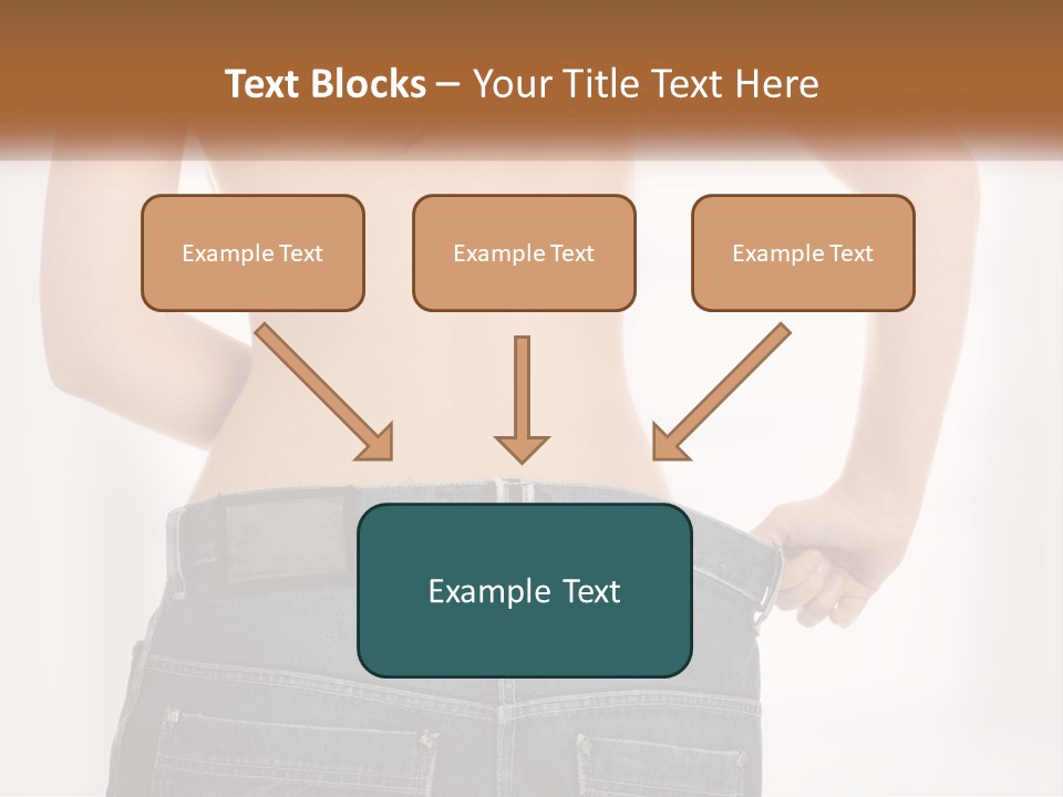 A Woman In Jeans With Her Back To The Camera PowerPoint Template