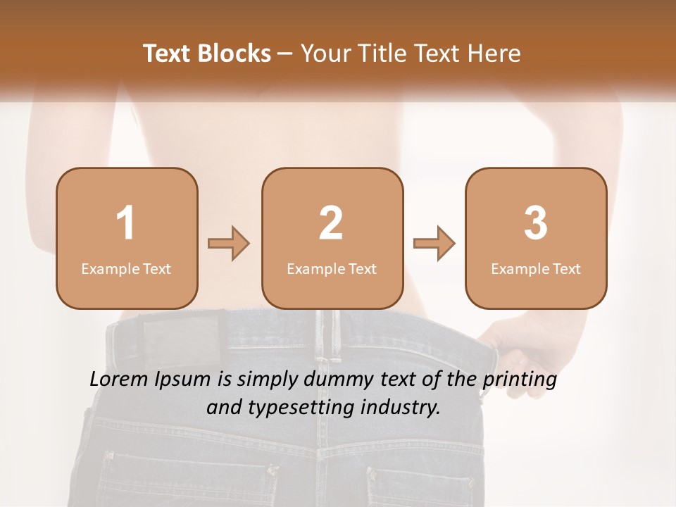 A Woman In Jeans With Her Back To The Camera PowerPoint Template