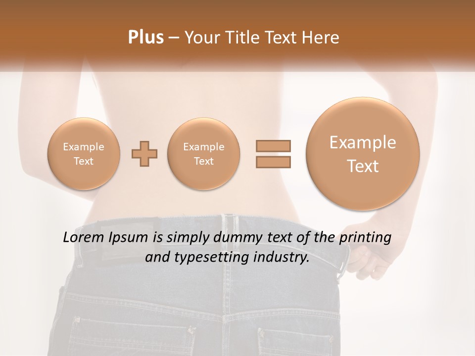 A Woman In Jeans With Her Back To The Camera PowerPoint Template