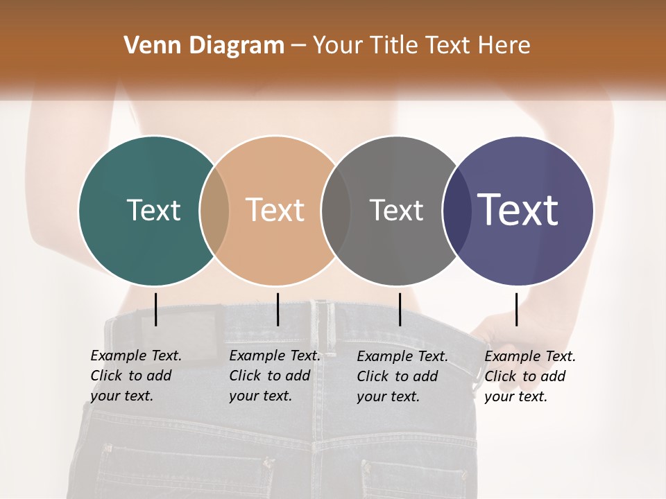 A Woman In Jeans With Her Back To The Camera PowerPoint Template