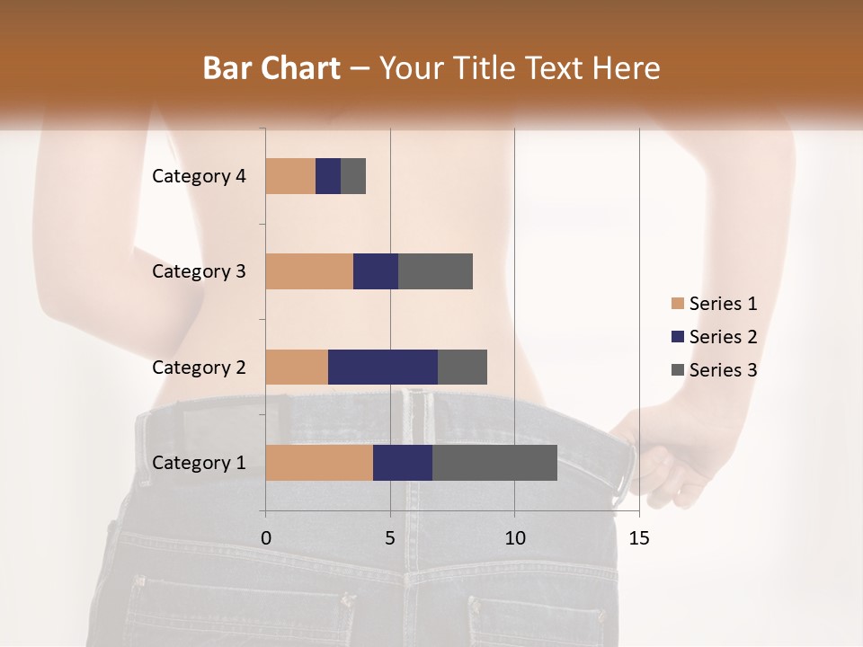 A Woman In Jeans With Her Back To The Camera PowerPoint Template