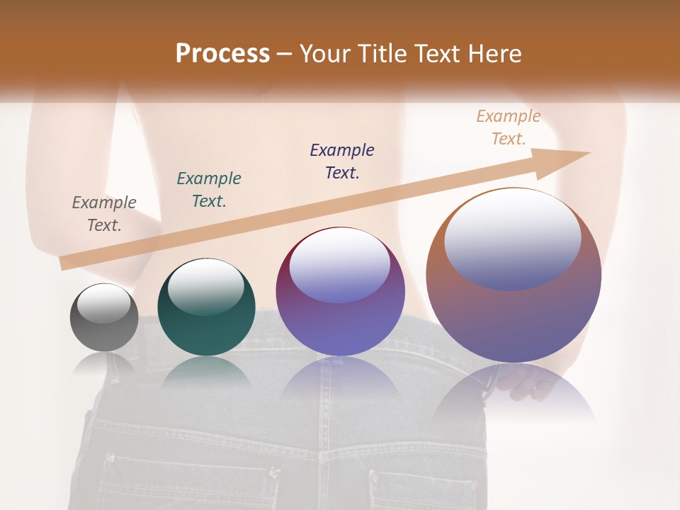 A Woman In Jeans With Her Back To The Camera PowerPoint Template