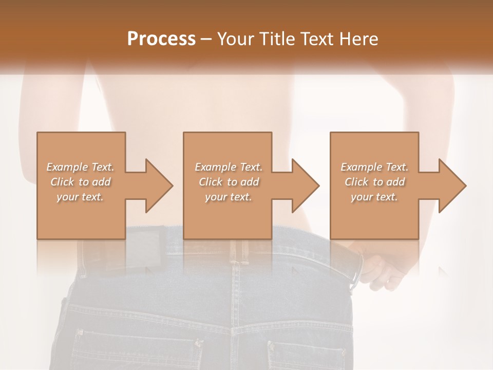 A Woman In Jeans With Her Back To The Camera PowerPoint Template