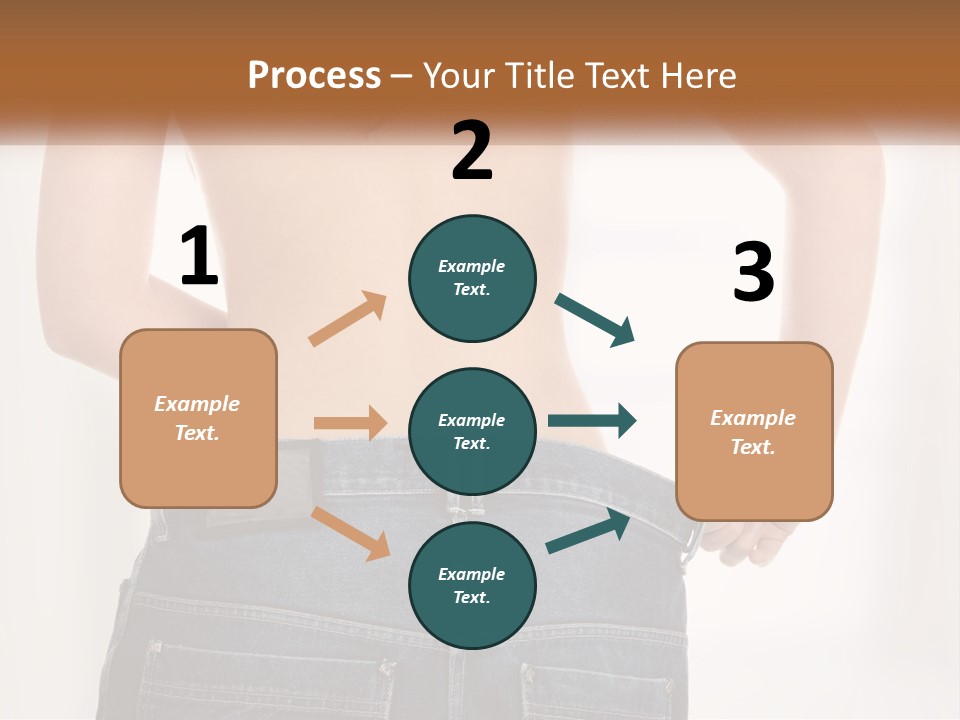 A Woman In Jeans With Her Back To The Camera PowerPoint Template