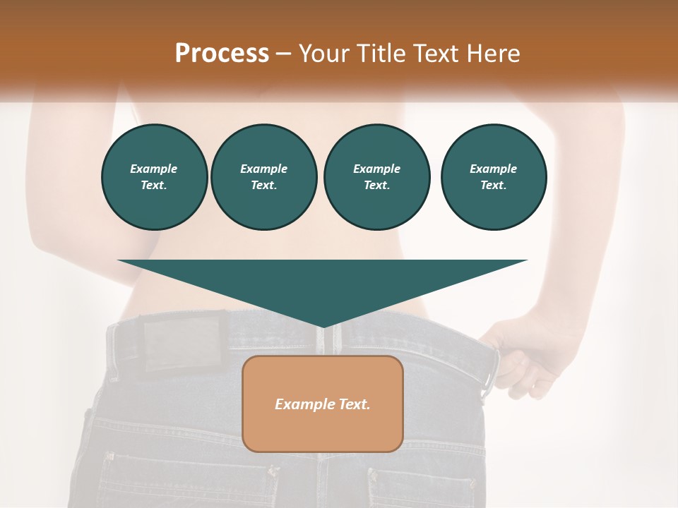 A Woman In Jeans With Her Back To The Camera PowerPoint Template