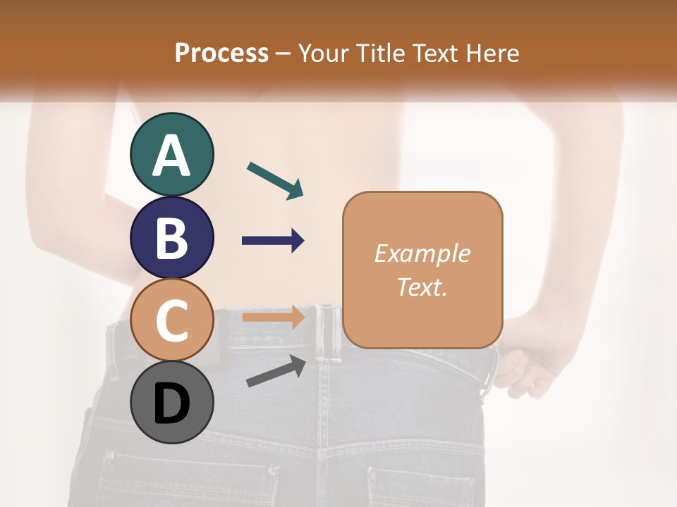 A Woman In Jeans With Her Back To The Camera PowerPoint Template