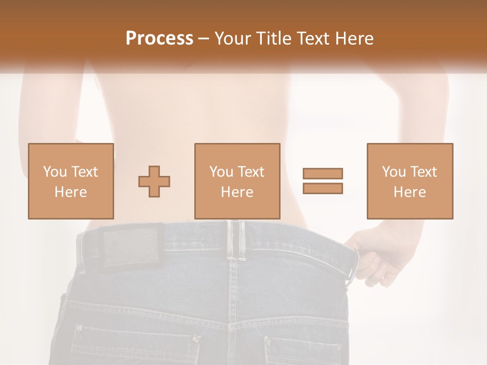 A Woman In Jeans With Her Back To The Camera PowerPoint Template