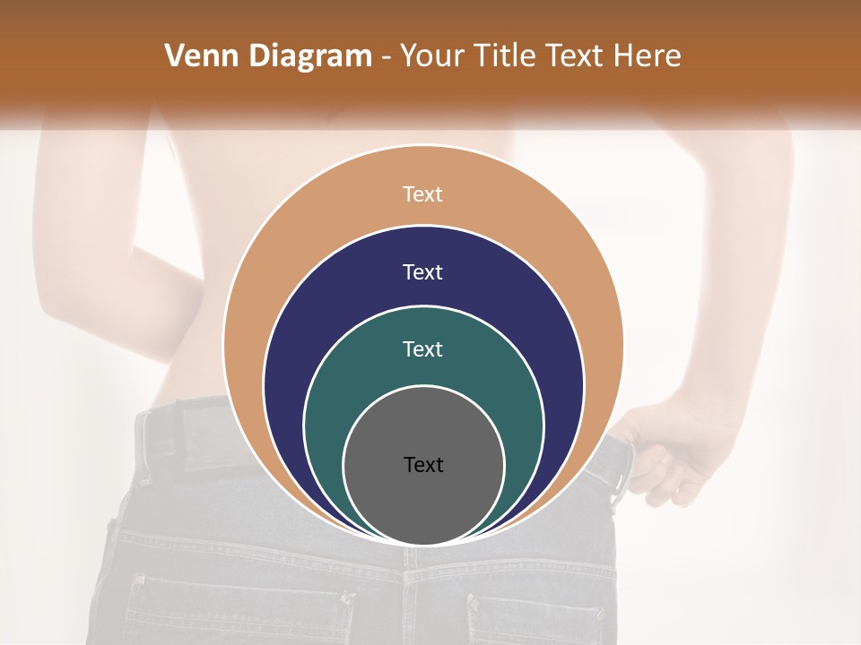A Woman In Jeans With Her Back To The Camera PowerPoint Template