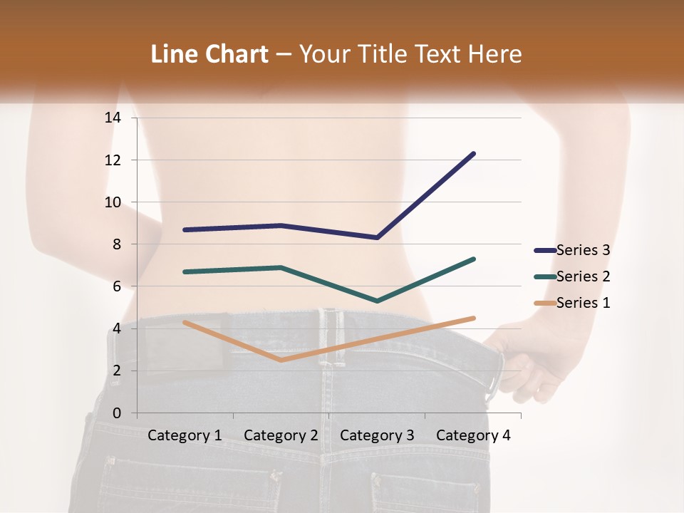 A Woman In Jeans With Her Back To The Camera PowerPoint Template