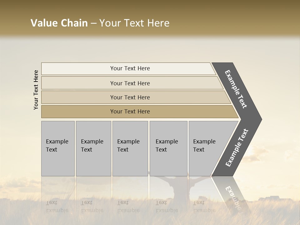 A Person Standing In A Field With Their Arms Outstretched PowerPoint Template