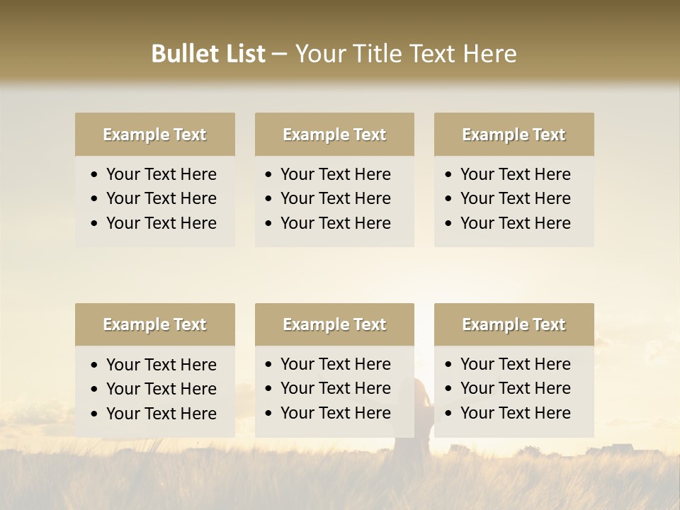 A Person Standing In A Field With Their Arms Outstretched PowerPoint Template