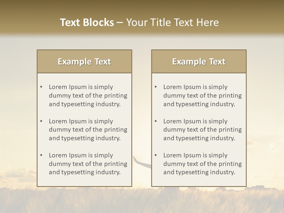 A Person Standing In A Field With Their Arms Outstretched PowerPoint Template