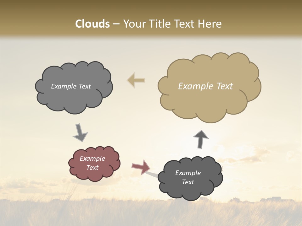 A Person Standing In A Field With Their Arms Outstretched PowerPoint Template