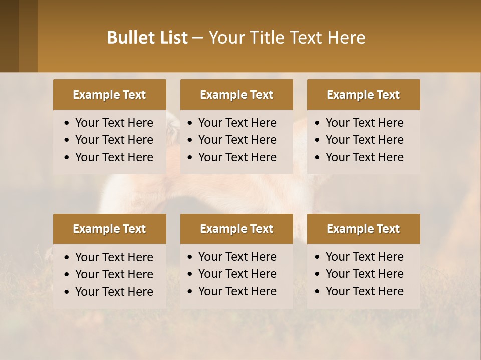 A Brown And White Dog Jumping In The Air PowerPoint Template