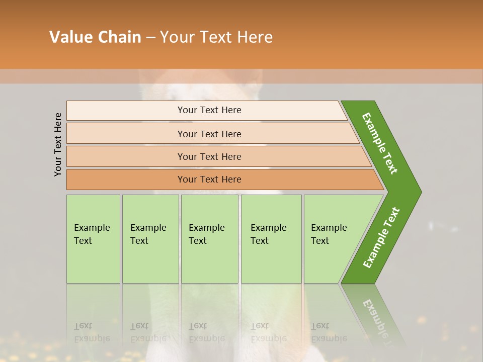 A White And Brown Dog Sitting In A Field Of Flowers PowerPoint Template