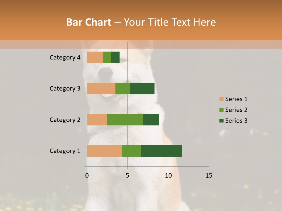 A White And Brown Dog Sitting In A Field Of Flowers PowerPoint Template