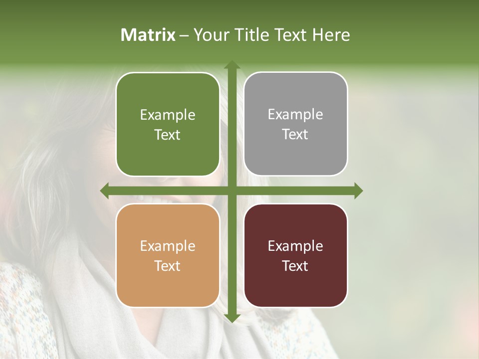 A Woman With Gray Hair Is Smiling For The Camera PowerPoint Template