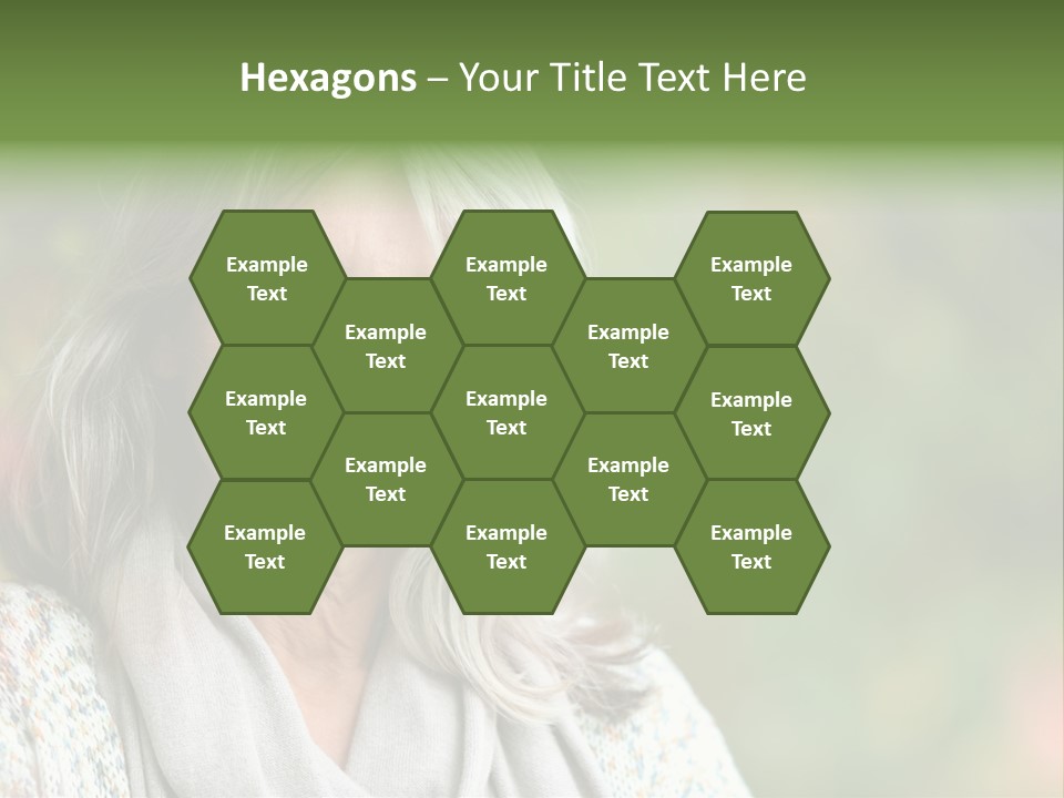 A Woman With Gray Hair Is Smiling For The Camera PowerPoint Template