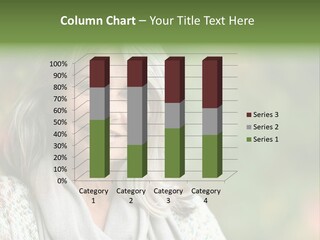 A Woman With Gray Hair Is Smiling For The Camera PowerPoint Template