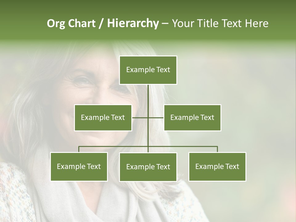 A Woman With Gray Hair Is Smiling For The Camera PowerPoint Template