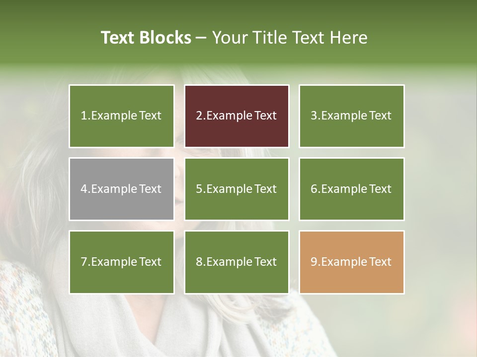 A Woman With Gray Hair Is Smiling For The Camera PowerPoint Template