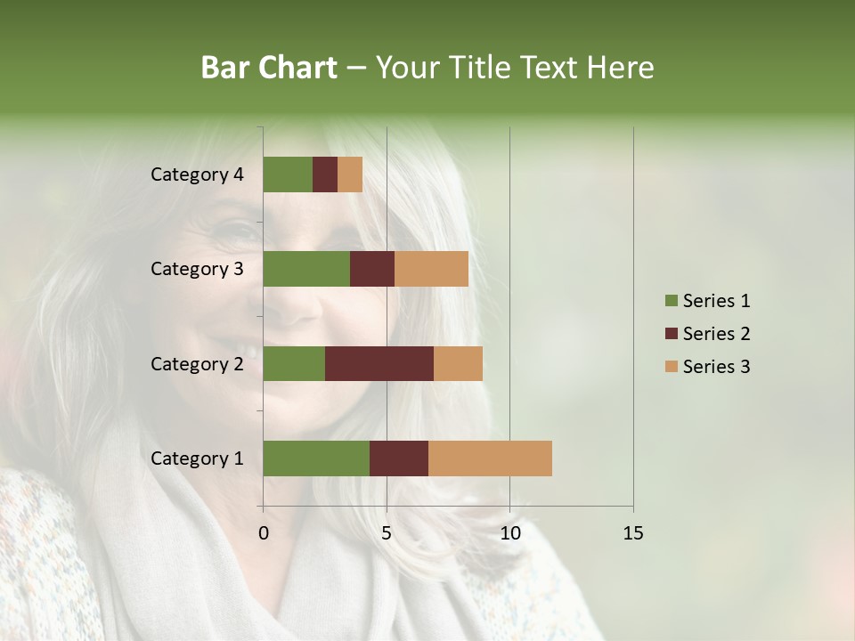 A Woman With Gray Hair Is Smiling For The Camera PowerPoint Template