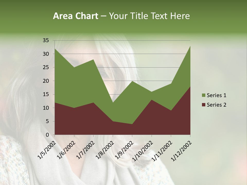 A Woman With Gray Hair Is Smiling For The Camera PowerPoint Template