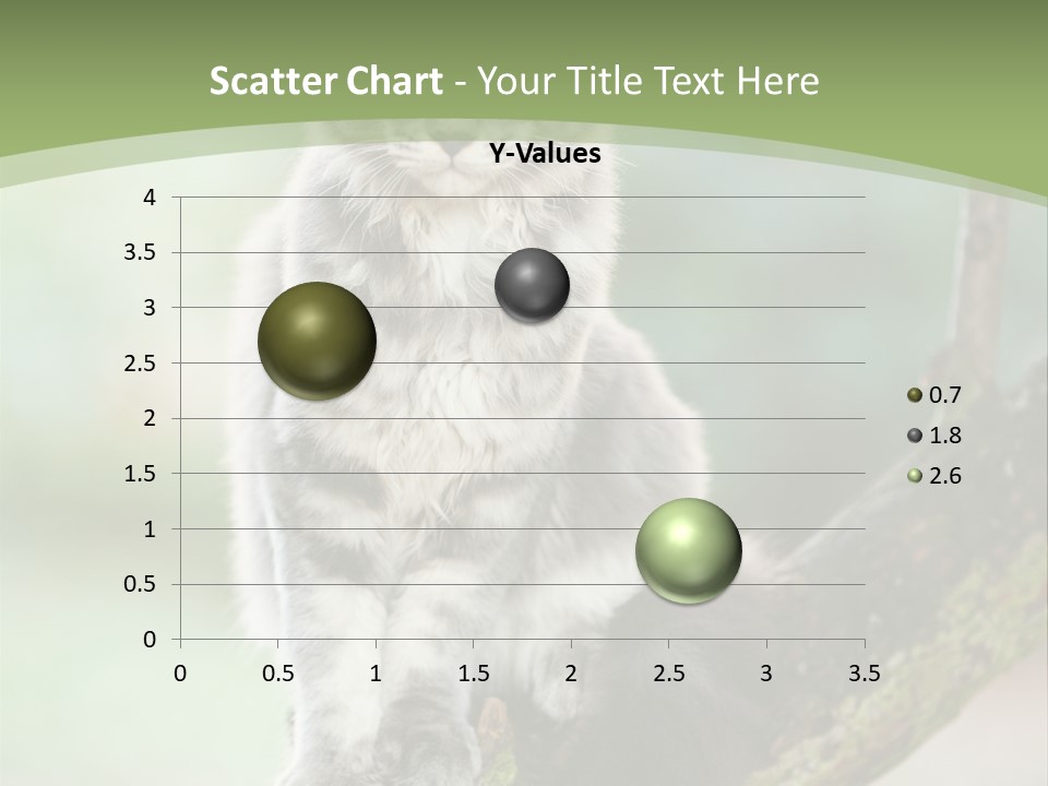 A Cat Sitting On A Tree Branch Powerpoint Template PowerPoint Template