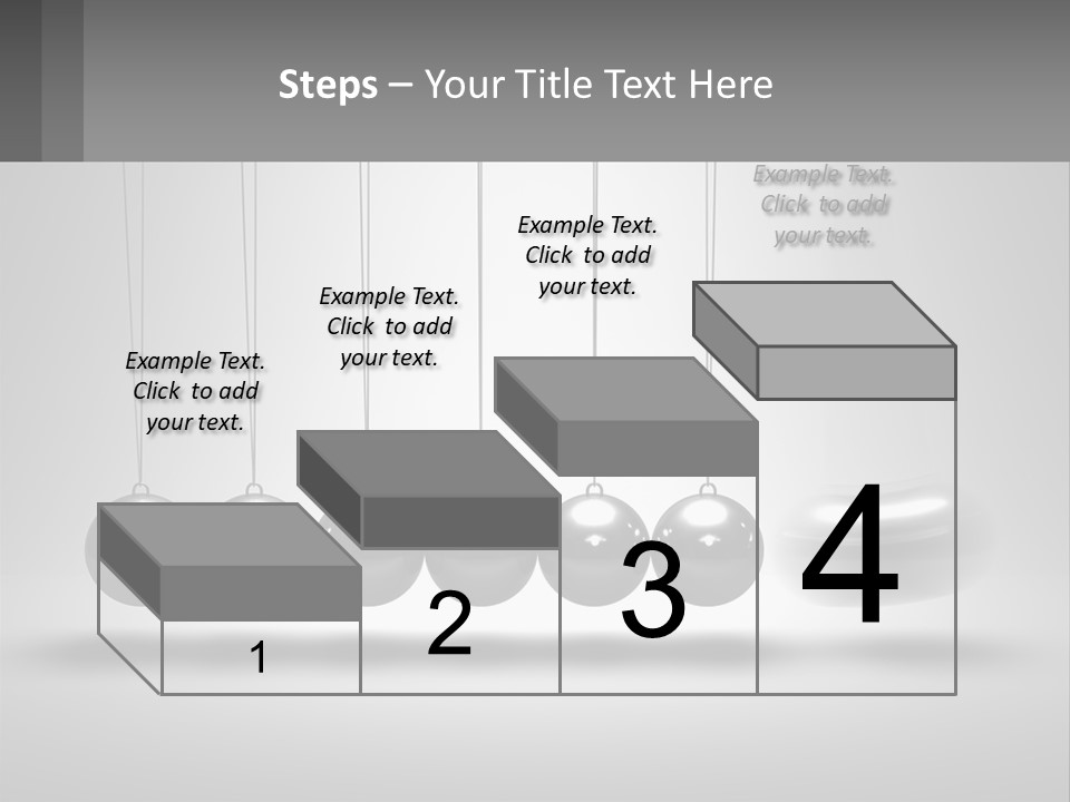 A Group Of Balls Hanging From Strings In A Room PowerPoint Template