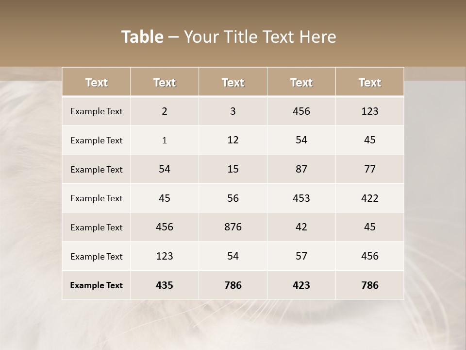 A Brown And White Cat Is Looking At Something PowerPoint Template