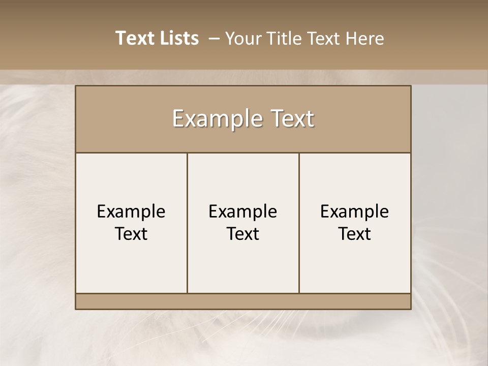 A Brown And White Cat Is Looking At Something PowerPoint Template