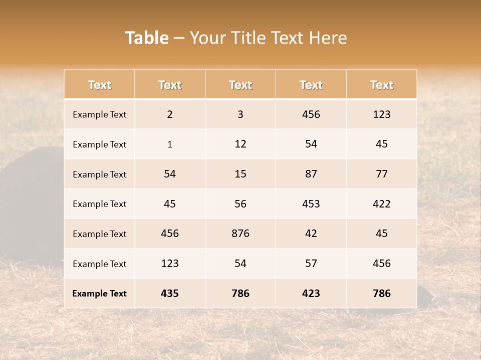 A Large Brown Dog Laying On Top Of A Dry Grass Field PowerPoint Template