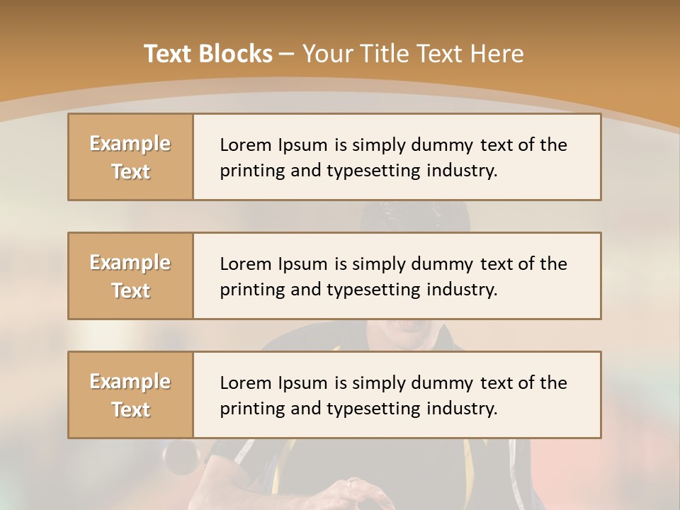 A Man Is Playing Ping Pong On A Table PowerPoint Template