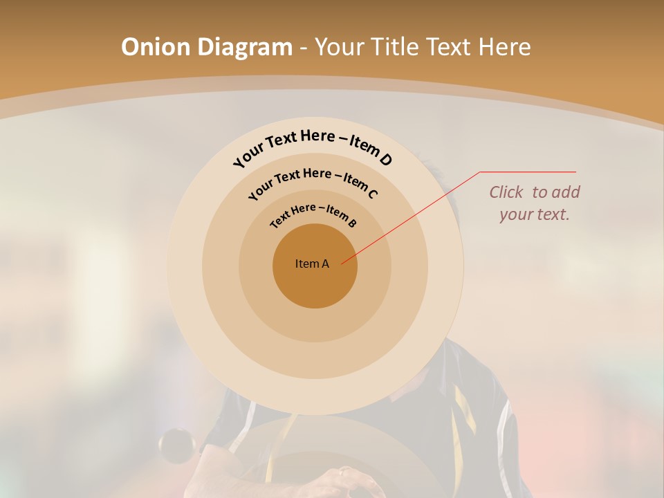 A Man Is Playing Ping Pong On A Table PowerPoint Template