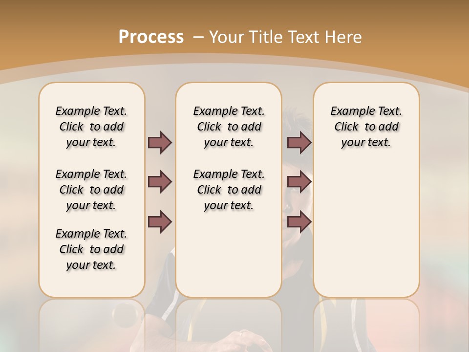 A Man Is Playing Ping Pong On A Table PowerPoint Template