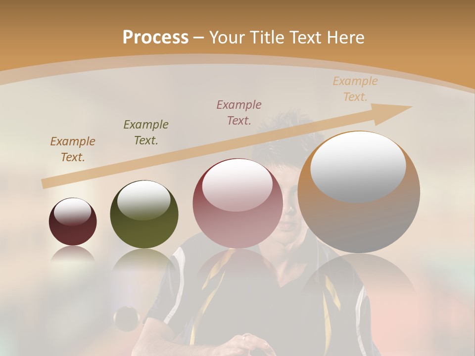 A Man Is Playing Ping Pong On A Table PowerPoint Template