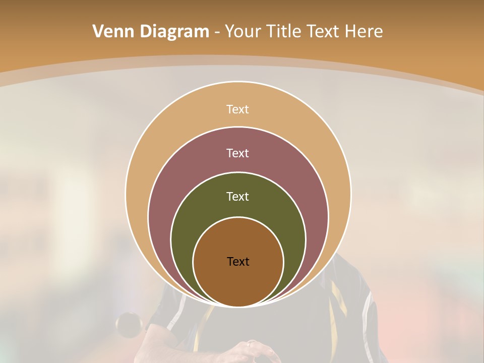 A Man Is Playing Ping Pong On A Table PowerPoint Template