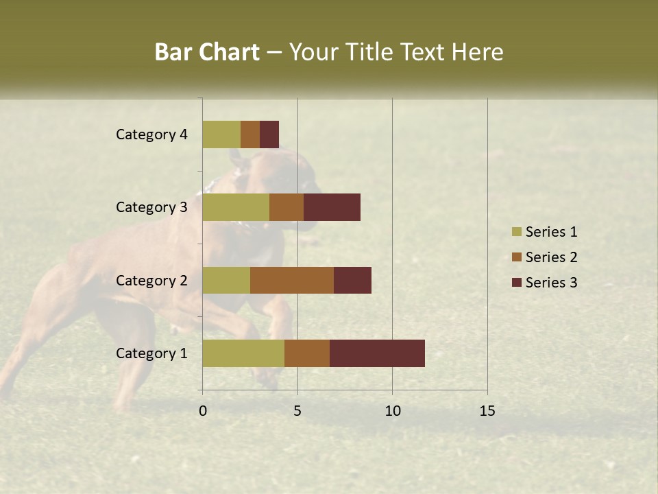 A Brown Dog Running Across A Lush Green Field PowerPoint Template