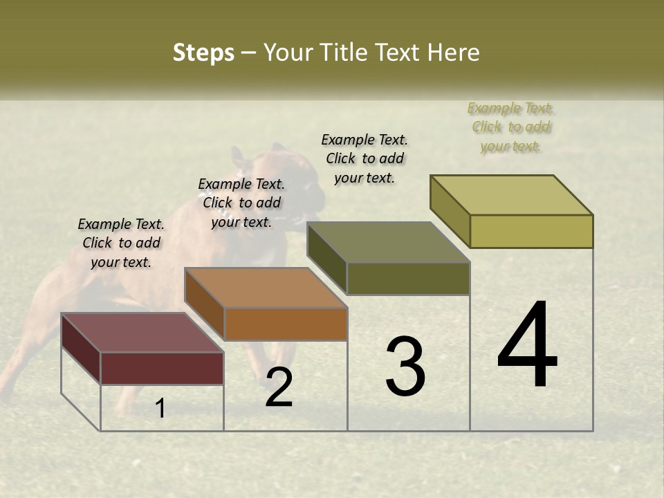 A Brown Dog Running Across A Lush Green Field PowerPoint Template