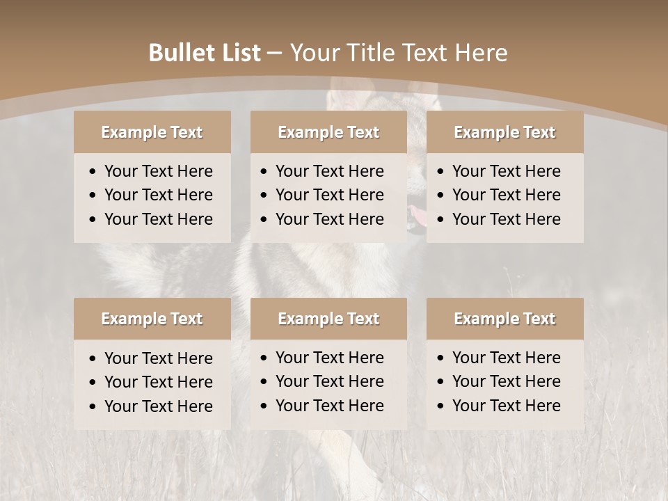 A Dog Is Running Through The Snow In A Field PowerPoint Template