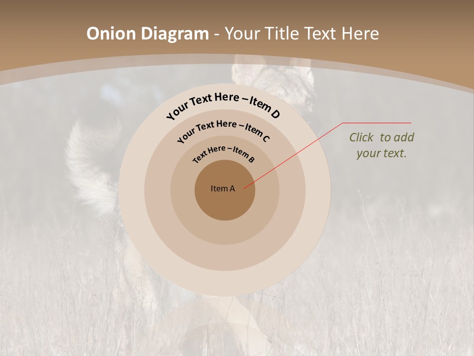 A Dog Is Running Through The Snow In A Field PowerPoint Template